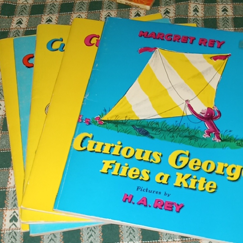Lot Of 5 Curious George Paperback Books Childrens Stories Bedtime Reading
